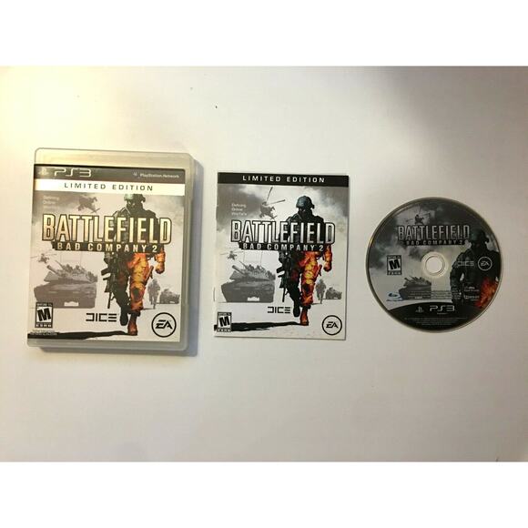 Battlefield: Bad Company 2 [Limited Edition] PS3 (Sony PlayStation 3, 2010) CIB - Picture 1 of 5